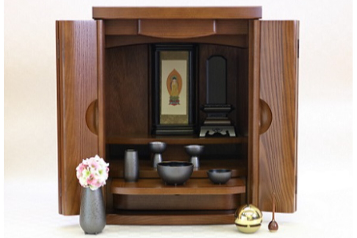 現代型仏壇　タモ製 14 ムクの画像