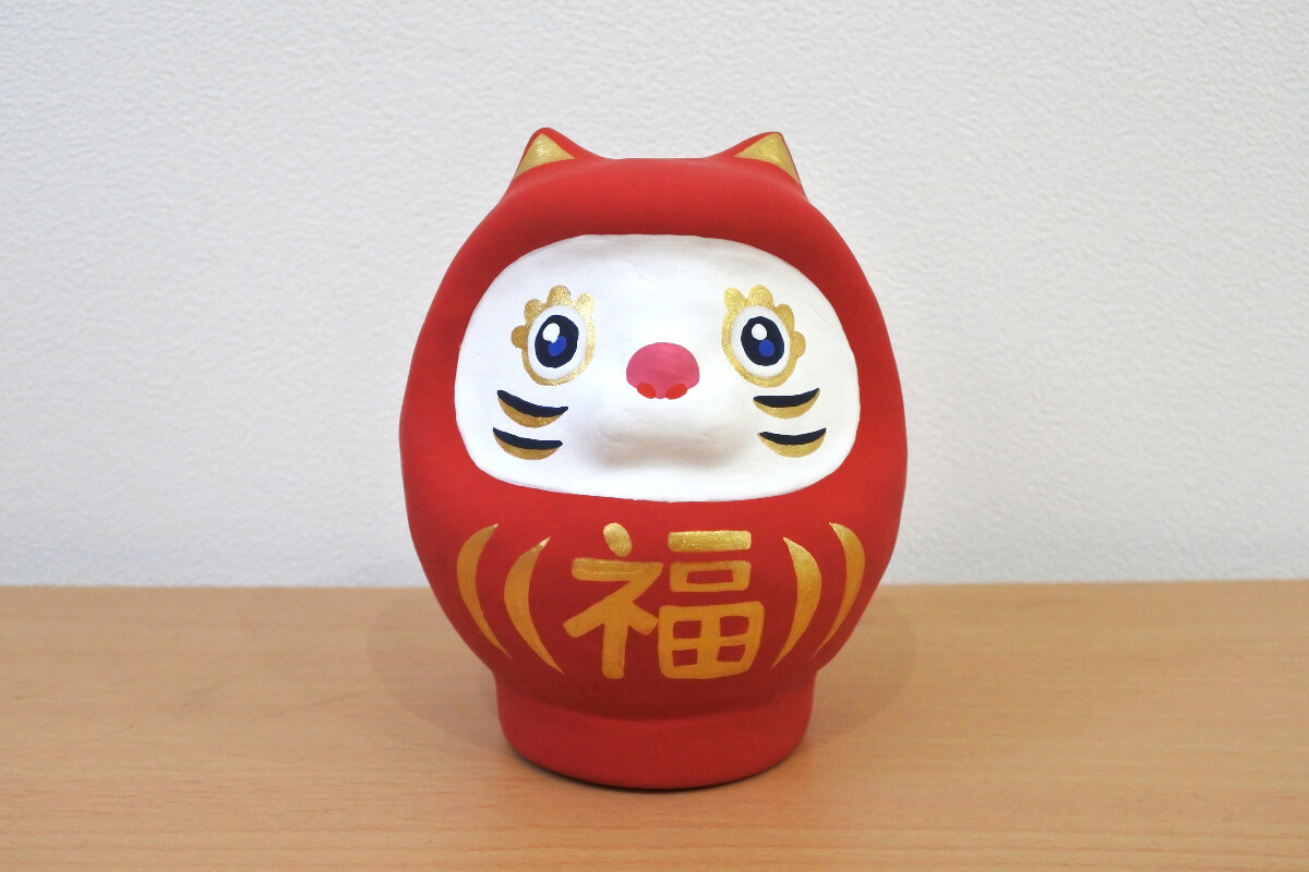 開運ねこだるま　赤福の画像