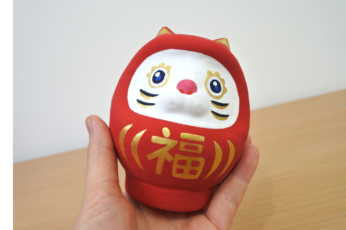 開運ねこだるま　赤福の画像