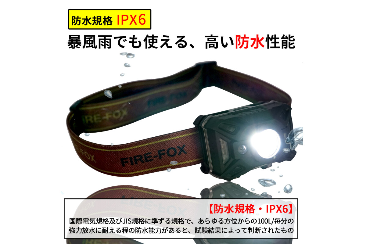 FIREFOX FX2114 防水・４カラーLEDヘッドランプの画像