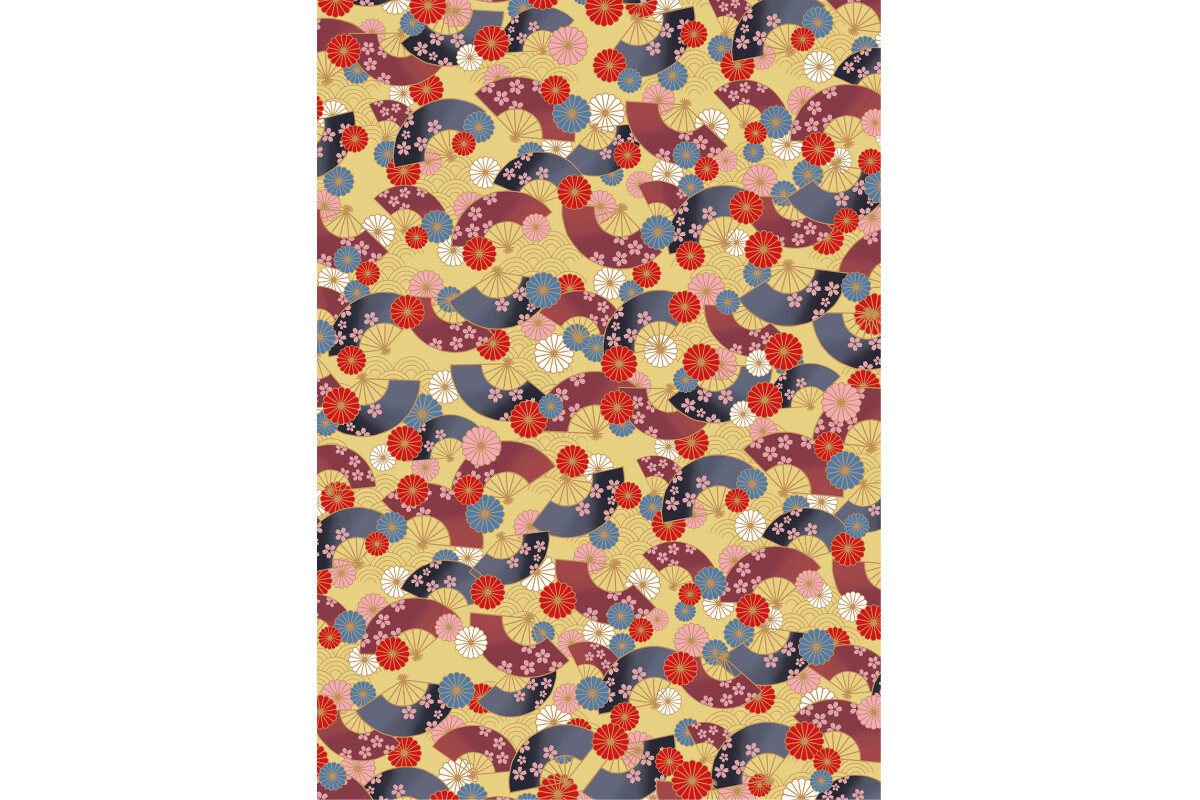 和紙ちよがみ / たおやか 【扇と輪】の画像